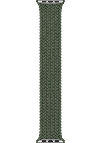 Watch 2 3 4 5 6 7 8 9 Se 38 40 41MM Uyumlu Örgü Loop Kordon Haki Small Beden