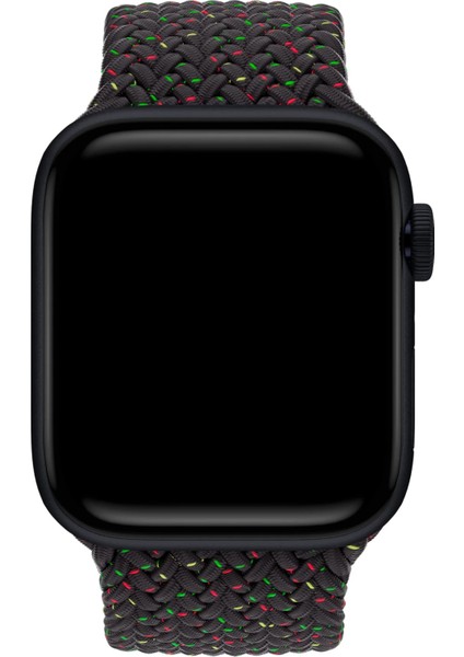 Watch 2 3 4 5 6 7 8 9 Se 42 44 45 49MM Uyumlu Örgü Loop Kordon Black Hued Small Beden modelleri