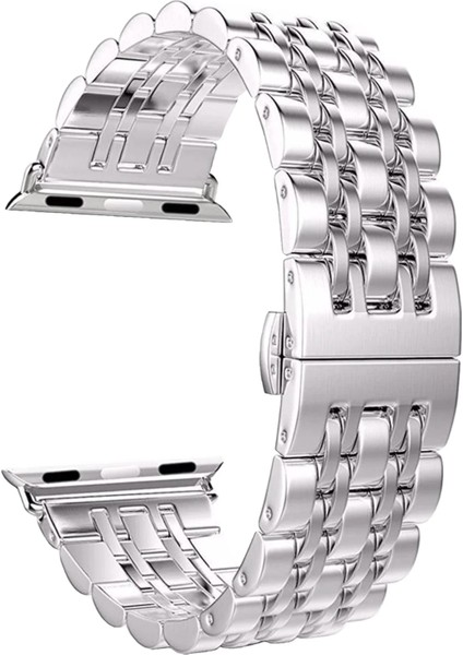 Watch 2 3 4 5 6 7 8 9 Se 38 40 41MM Uyumlu Steel Çelik Kordon Silver