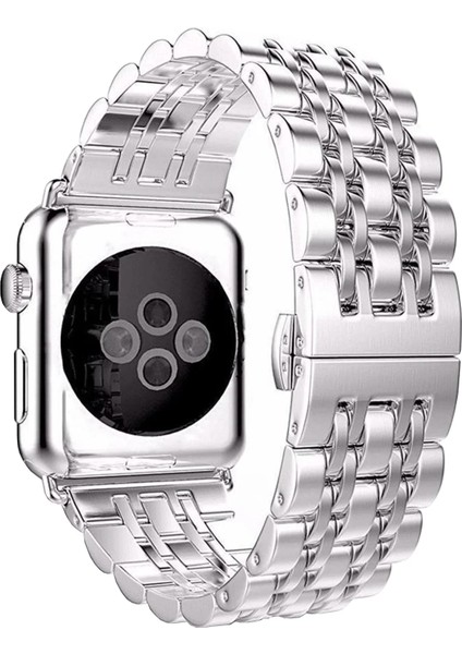 Watch 2 3 4 5 6 7 8 9 Se 38 40 41MM Uyumlu Steel Çelik Kordon Silver modelleri