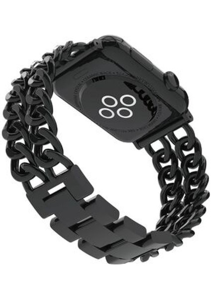 Watch 2 3 4 5 6 7 8 9 Se 38 40 41MM Uyumlu Vent Çelik Kordon Siyah fiyatları