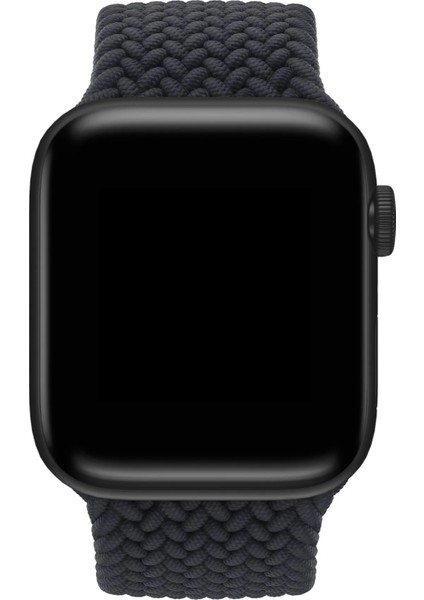 Watch 2 3 4 5 6 7 8 9 Se 38 40 41MM Uyumlu Örgü Loop Kordon Siyah Small Beden