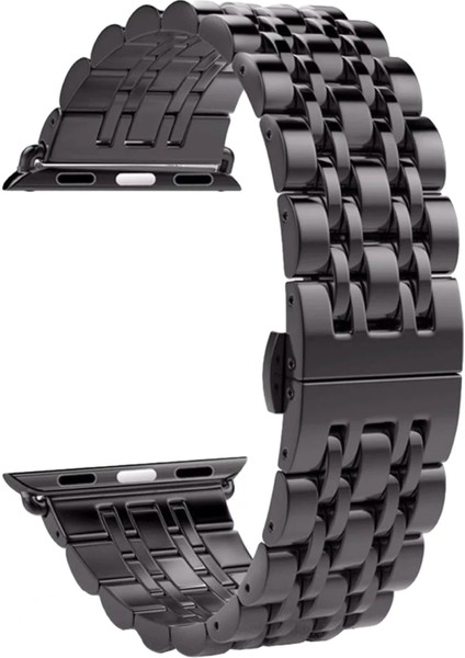 Watch 2 3 4 5 6 7 8 9 Se 38 40 41MM Uyumlu Steel Çelik Kordon Black