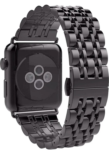 Watch 2 3 4 5 6 7 8 9 Se 38 40 41MM Uyumlu Steel Çelik Kordon Black modelleri