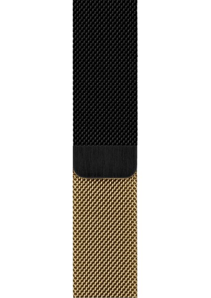 Watch 2 3 4 5 6 7 8 9 Se 42 44 45 49MM Uyumlu Milano Çelik Kordon Black Gold
