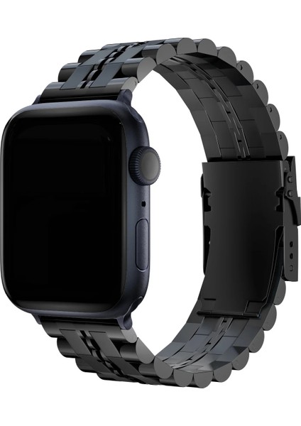 Watch 2 3 4 5 6 7 8 9 Se 42 44 45 49MM Uyumlu Manly Çelik Kordon Siyah fiyatları