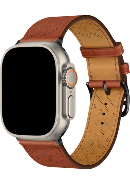 Watch 2 3 4 5 6 7 8 9 Se 42 44 45 49MM Uyumlu Hole Leather Kordon Rust fiyatları