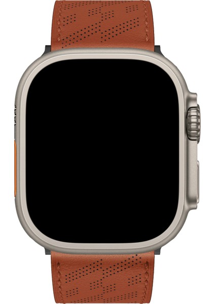 Watch 2 3 4 5 6 7 8 9 Se 42 44 45 49MM Uyumlu Hole Leather Kordon Rust modelleri