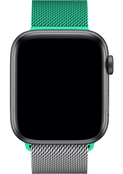 Watch 2 3 4 5 6 7 8 9 Se 42 44 45 49MM Uyumlu Milano Çelik Kordon Silver Yeşil Kayış modelleri