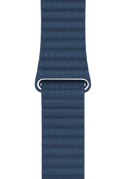 Watch 2 3 4 5 6 7 8 9 Se 42 44 45 49MM Uyumlu Klasik Deri Kordon Lacivert