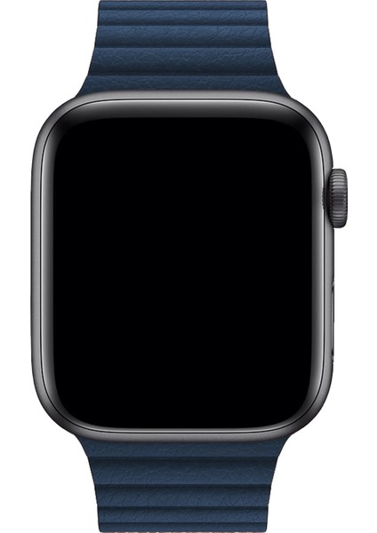 Watch 2 3 4 5 6 7 8 9 Se 42 44 45 49MM Uyumlu Klasik Deri Kordon Lacivert modelleri