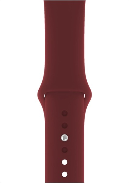 Watch 2 3 4 5 6 7 8 9 Se 38 40 41MM Uyumlu Spor Silikon Kordon Bordo