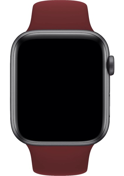 Watch 2 3 4 5 6 7 8 9 Se 38 40 41MM Uyumlu Spor Silikon Kordon Bordo modelleri