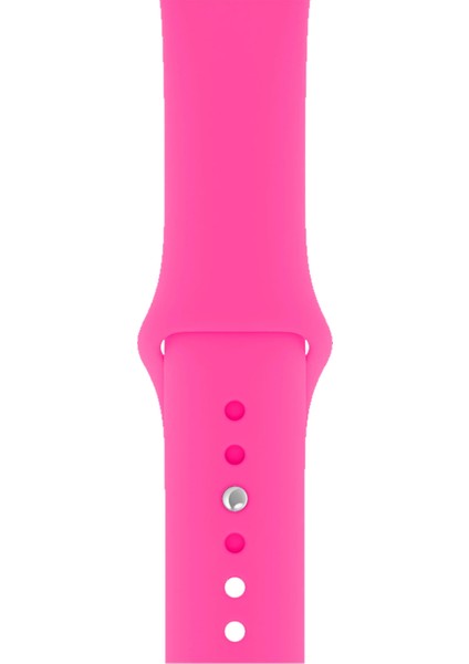 Watch 2 3 4 5 6 7 8 9 Se 38 40 41MM Uyumlu Spor Silikon Kordon Şeker Pembe