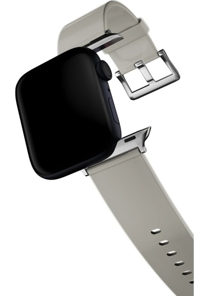 Watch 2 3 4 5 6 7 8 9 Se 38 40 41MM Uyumlu Mushy Silikon Kordon Bei