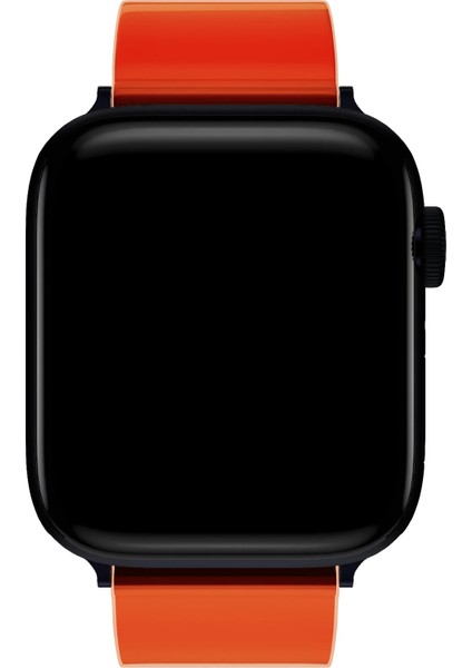 Watch 2 3 4 5 6 7 8 9 Se 38 40 41MM Uyumlu Mushy Silikon Kordon Orange modelleri