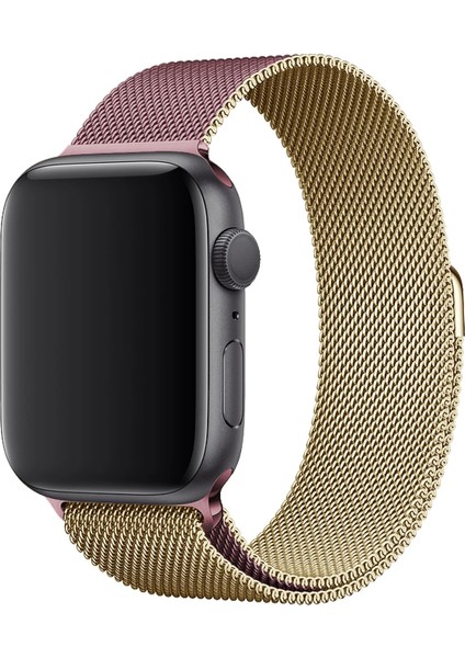 Watch 2 3 4 5 6 7 8 9 Se 38 40 41MM Uyumlu Milano Çelik Kordon Gold Pink fiyatları