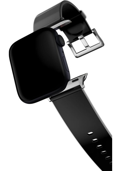 Watch 2 3 4 5 6 7 8 9 Se 42 44 45 49MM Uyumlu Mushy Silikon Kordon Black