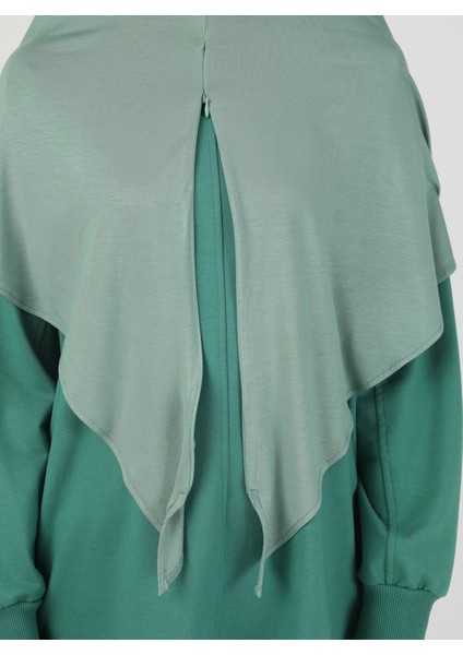 Fermuarlı Viskon Hijab - Çağla - Ecardin indirimleri