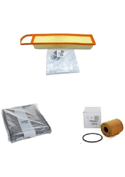 Citroen C4 1.4 Vti Benzinli Filtre Bakım Seti Orjinal Psa 3lü