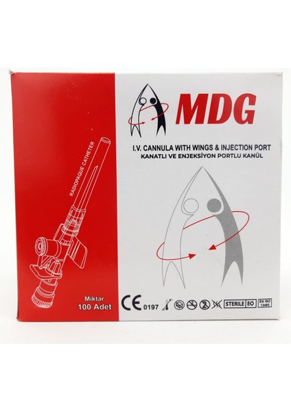 Mor Portlu Intraket, Anjiokat (Branül, I.V. Kanül) 26G 100'lü modelleri