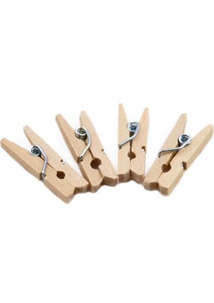 Mini Ahşap Mandal ( Fotoğraf Mandalı ) 20 Adet fiyatları