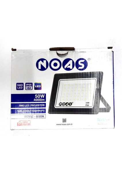 Noas 50 Watt Led Projektör Dış Mekan Beyaz