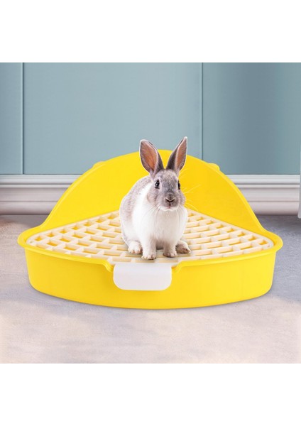 Tavşan Tavşan Kafesi Aksesuarları Sarı Için Üçgen Tavş Tava Tuvalet (Yurt Dışından) modelleri
