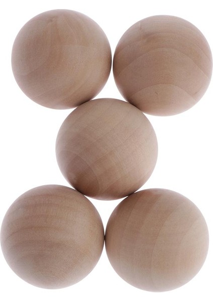 5 Ğaç Topları - 5cm/2inç Yuvarlak Kayın Ağı Topları (Yurt Dışından)