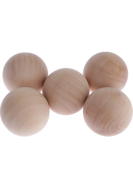 5 Ğaç Topları - 5cm/2inç Yuvarlak Kayın Ağı Topları (Yurt Dışından)