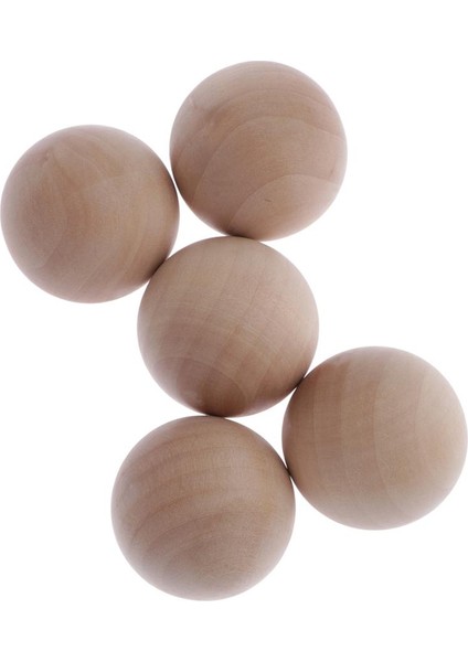 5 Ğaç Topları - 5cm/2inç Yuvarlak Kayın Ağı Topları (Yurt Dışından)