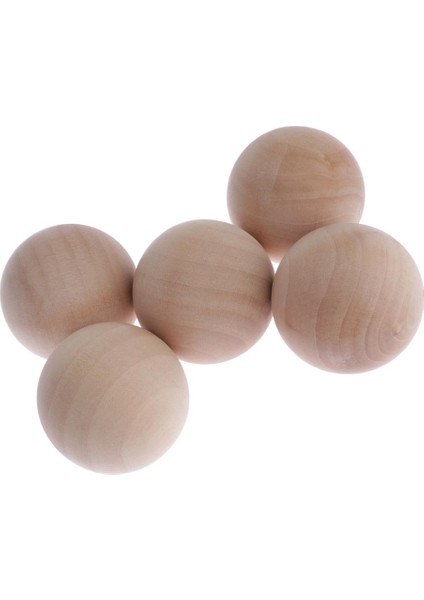 5 Ğaç Topları - 5cm/2inç Yuvarlak Kayın Ağı Topları (Yurt Dışından)
