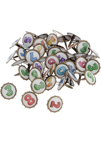 Mini Brad'ler - Scrapbooking Brad'ğığlantı Elemanları - Brad Bağlantı Elemanları, Çoklu 15X10MM (Yurt Dışından) indirimleri