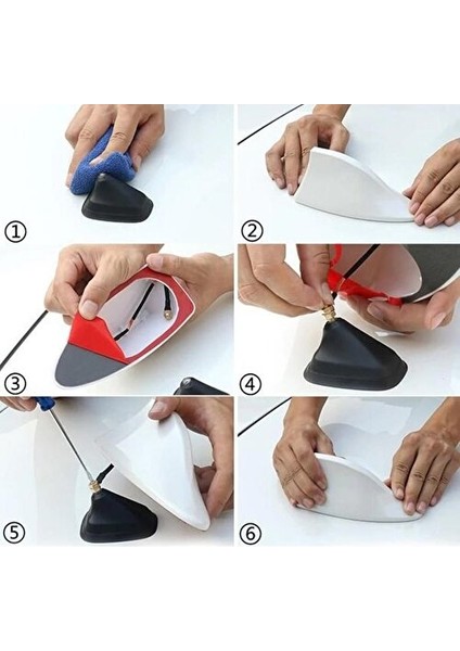 Renault Latitude Uyumlu Elektrikli Shark Köpek Balığı Balina Tavan Anteni Beyaz modelleri