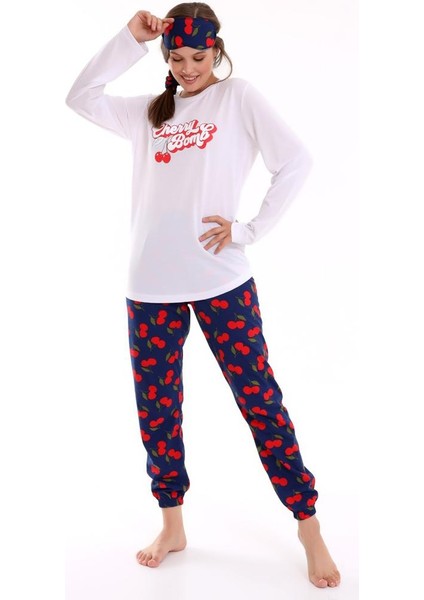 Kadın Pijama Takımı Uzun Kol Pamuklu Penye fırsatları