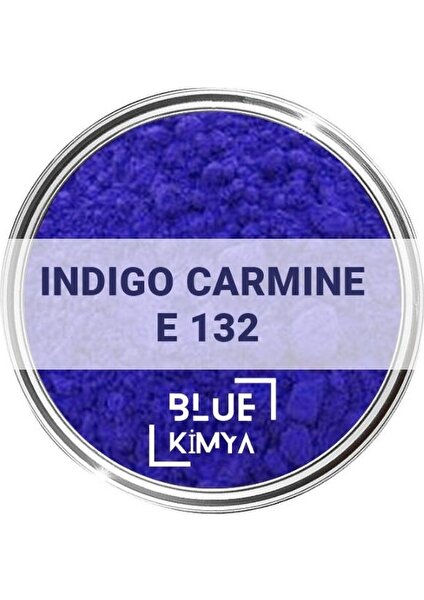 Blue Kimya Indigo Carmine E132 Indigo Karmin Koyu Mavi Toz Gıda Boyası 10 gr