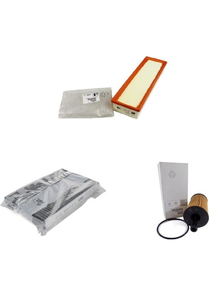 Citroen C3 1.4 Benzinli (2001-2009) Filtre Bakım Seti Orijinal Psa 3lü