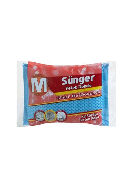 Petek Dokulu Renkli Sünger ( 1 Adet )