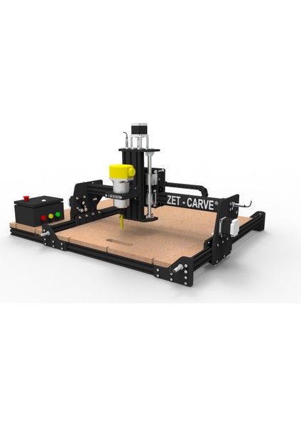 ZetCarve E-Sat M5 Model 5050 CM İşlem Alanlı Serisi Masaüstü Cnc Router Makinesi 2/3 Boyutlu İmalat İçin Bilgisayar Destekli Profosyonel Portable System