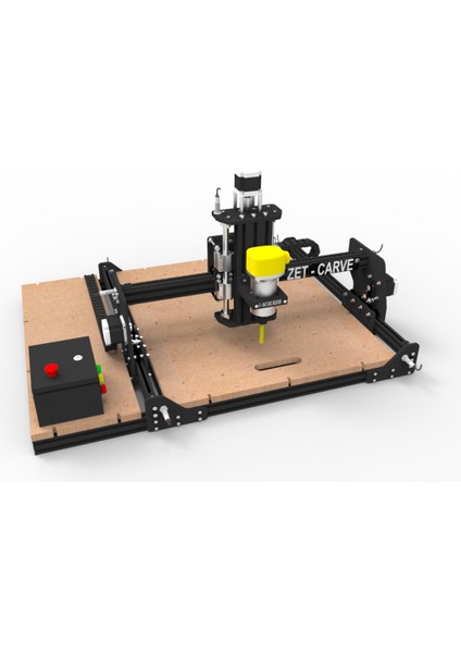 ZetCarve E-Sat M5 Model 5050 CM İşlem Alanlı Serisi Masaüstü Cnc Router Makinesi 2/3 Boyutlu İmalat İçin Bilgisayar Destekli Profosyonel Portable System