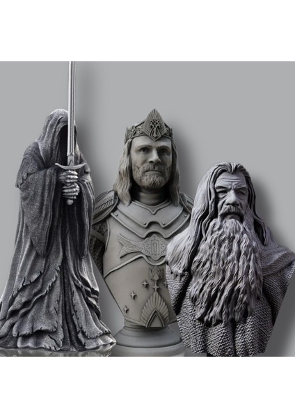 Lord Of The Rings King Aragorn - Gandalf - Nazgul Figürü