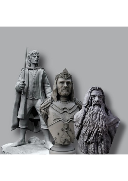 Lord Of The Rings King Aragorn - Gandalf - Frodo Baggins Figürü