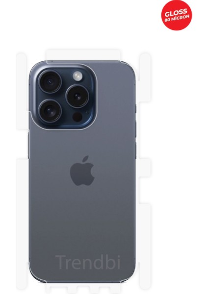 iPhone 15 Pro Arka ve Yan Koruyucu Tpu Film