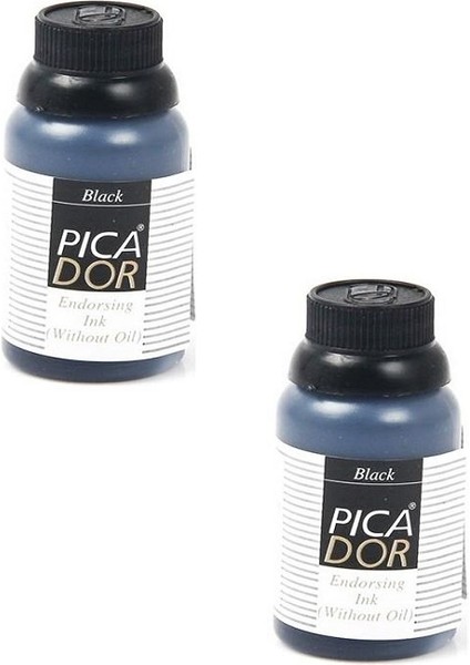 Istampa Mürekkebi Yağsız Picador 30 ml (Siyah) 2 Adet