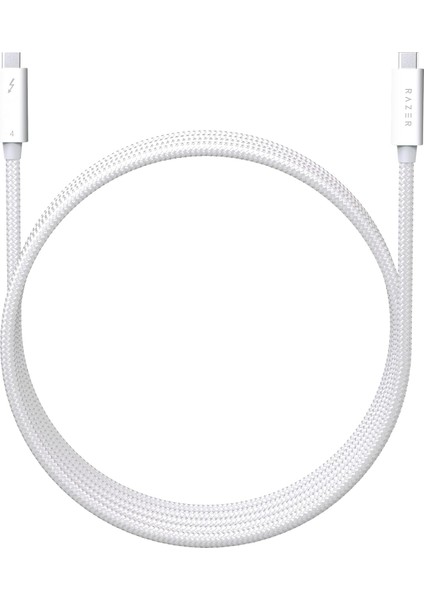 Thunderbolt 4 Kablo - 40 Gb/s, 8K ,100W Şarj, Thunderbolt 3 ile geriye dönük uyumlu Beyaz | 0.8M RC21-01860200-R3M1 modelleri