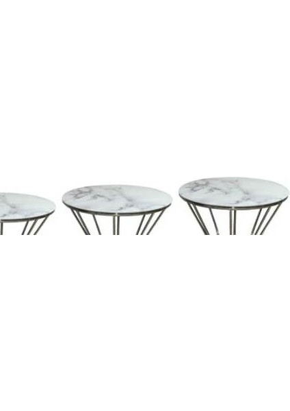 Brc Zigon Kum Saat Model Beyaz Mermer Temper Cam Metal Çelik Platin Renk El Yapım