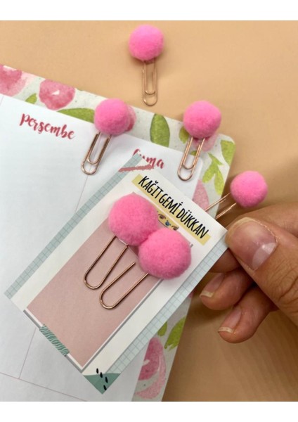 Pembe 2'li Ponpon Ataş
