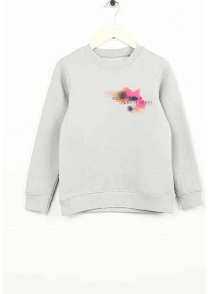 Gri Erkek Çocuk Sweatshirt Jconebulas Sweat Crew Neck Jnr