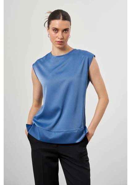Bsc Kolsuz Indigo Bluz