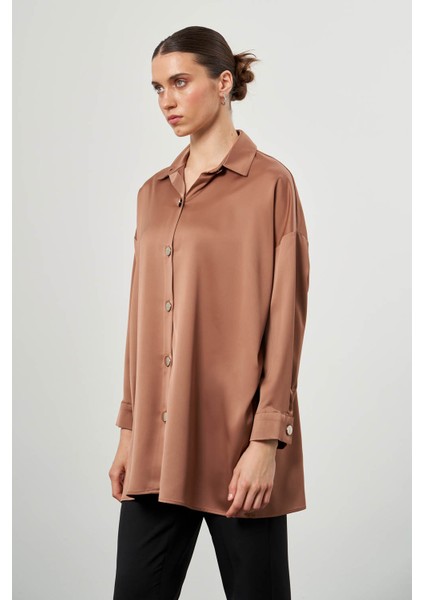 Metal Düğmeli Bej Tunik fiyatları